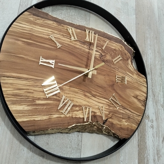 AHŞAP DUVAR SAATİ ( 35 cm.)