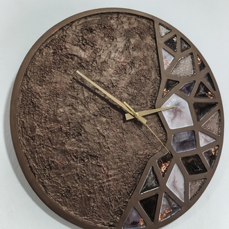 BETON-EPOKSİ DUVAR SAATİ 50 CM. 