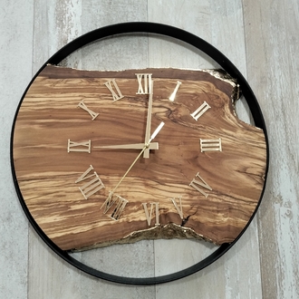 AHŞAP DUVAR SAATİ ( 35 cm.)