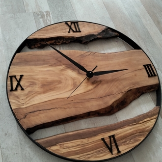 AHŞAP DUVAR SAATİ 50 cm.