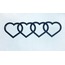 AUDİ KALP LOGOSU DETAYLI (Audi A4 A3 A5 A6 A4L B8 B7 B9 C6 C7 UYUMLU)