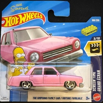 Hot Wheels Screen Time The Simpsons Family Car JJJ68