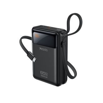 Yesido YP97 Dijital Göstergeli 20.000 mAh 65W Hızlı Şarj Destekli  Powerbank 