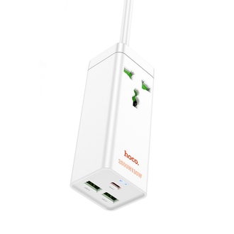 Hoco. AC9A 1.5M Talent 2 Adet USB 1 Adet Type-C 1 Adet Priz PD30W Şarj Aleti -