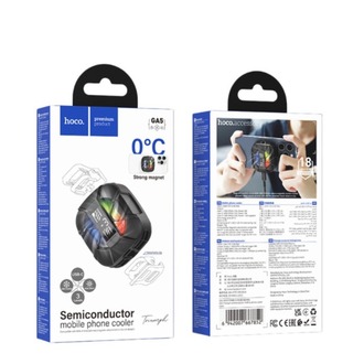 Hoco. GA5 Triumph Dijital Göstergeli RGB Işıklı Manyetik Radyatör Telefon Soğutucu Fan