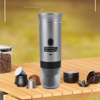 Mochiron Taşınabilir Espresso Kahve Makinesi Şarjlı Kapsül ve Öğütülmüş Kahve ile uyumlu