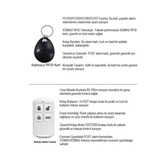 Obiem PGST OBİEM Akıllı Ev Güvenlik Alarm Sistemleri Kolay Kurulum 4g simli tuya