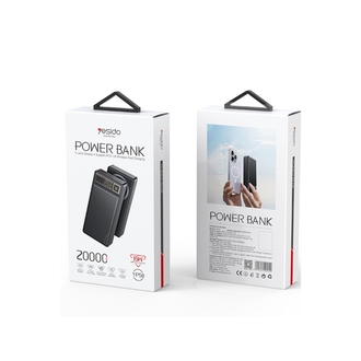 Yesido YP58 20.000 mAh Led Şarj Göstergeli 22.5W USB3.0 ve 20W Type-C Çıkışlı 15W Kablosuz