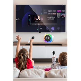 Yesido YSW36 2 Adet Karaoke Mikrofonlu BT 5.3 RGB Kablosuz Hoparlör