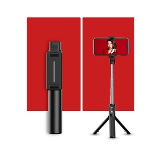 Earldom ZP23 Ayarlanabilir Açılı BT 4.0 Kontrollü Tripodlu Selfie Çubuğu - Siyah