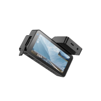 Hoco. DV12 2K GPS Destekli Ön ve Arka Kameralı Araç Kamerası - Gri