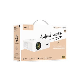 Hoco. DT3 Smart Elektrik Otomatik Odaklanma 1080P Android Wifi Kablolu Projeksiyon