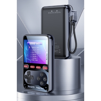 Yesido YP87 Dahili Retro Oyun Konsollu 10.000 mAh 2in1 20W PD Hızlı Şarj Powerbank
