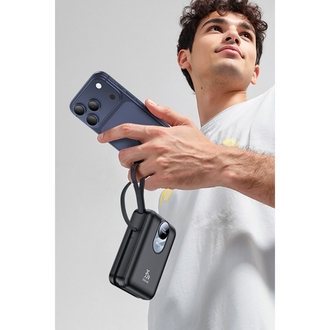 Yesido YP94 Dijital Göstergeli 20.000 mAh 35W Hızlı Şarj Destekli Çift Kablolu Powerbank