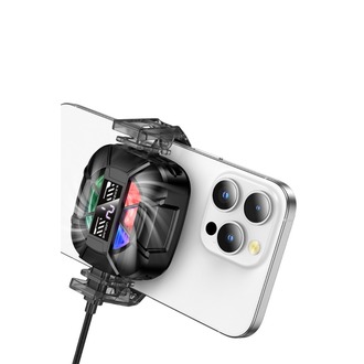 Hoco. GA5 Triumph Dijital Göstergeli RGB Işıklı Manyetik Radyatör Telefon Soğutucu Fan