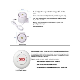 Obiem PGST OBİEM Akıllı Ev Güvenlik Alarm Sistemleri Kolay Kurulum 4g simli tuya