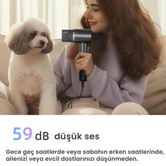 Pluzz X116 Ultra Iyonlu Saç Kurutma Makinesi Ultra Sessiz ve Hızlı Kurutma