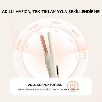 Pluzz Saç Maşası Şarj Edilebilir Taşınabilir Iyonlu