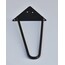 3 adet 40cm siyah firkete metal ayaklar 