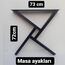 2 adet metal labirent model masa ayağı. DOĞAL AHSAP ICIN METAL AYAKLAR 