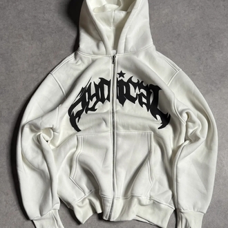 SYNICAL TAŞLI ZIPPER-BEYAZ