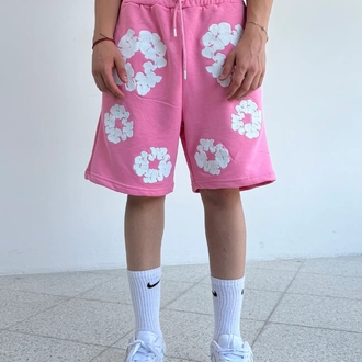 DENIM TEARS ŞORT-PEMBE