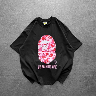 SİYAH PEMBE BAPE TİŞÖRT 