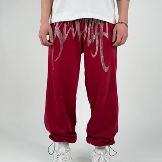 REVENGE TAŞLI BAGGY EŞOFMAN-BORDO