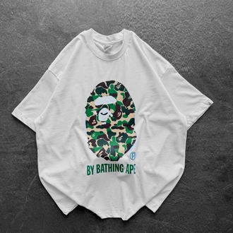 BEYAZ YEŞİL BAPE TİŞÖRT 