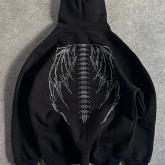 SYNICAL TAŞLI ZIPPER-SİYAH