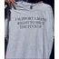 Mans right tshirt