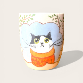 Espresso turuncu kazaklı kedo