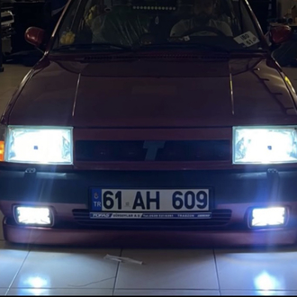 ÜÇ RENK LED XENON BEYAZ DELİ MAVİ LİMON SARI VE ÇAKAR