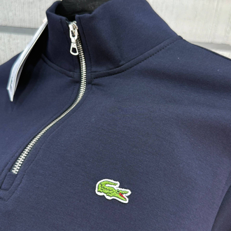 LACOSTE YARIM FERMUAR DOUBLE FACE SWEAT LACİVERT