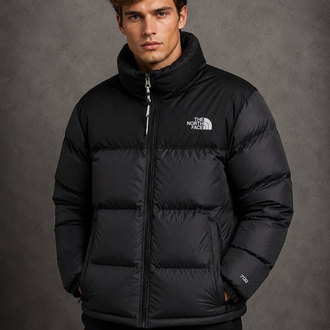 TNF NAKIŞ LOGO KIŞLIK MONT SİYAH