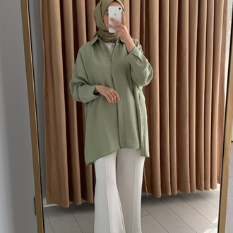 Nuss Basic Tencel Menta Gömlek
