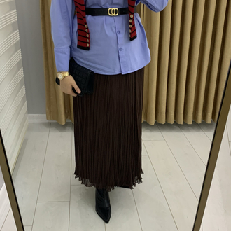 Kırışık Şifon Etek