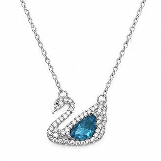 Dancing Swan Blue Kolye