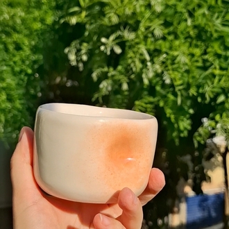 pembe turuncu aura bardak