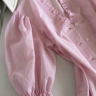 Angelica Moden Cotton Blend Premium Bavyera Bluz