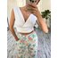 Alman Üretim Floral İnce Denim Harlem Pantolon