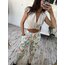 %100 Cotton Denim Dokuma Floral Harlem Pantolon
