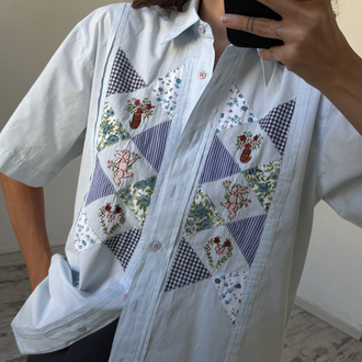 Blue Parrot %100 Cotton Koleksiyonluk Gömlek