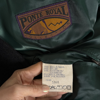 Ponte Royal %70 Merinos %10 Kaşmir İtalyan Exclusive Kuşaklı Kaşe Kaban