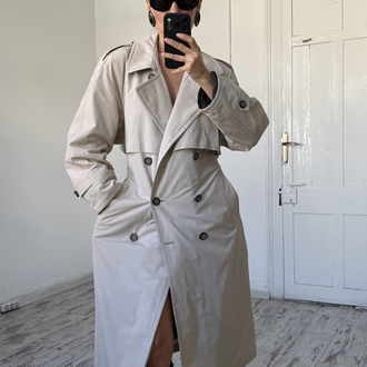 Alman Üretim İçi Polar Kaplama 3 Mevsim Trenchcoat