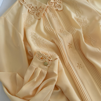 Alman Silky Touch Delikişi Detaylı Kimono Gömlek