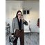 Kaşe Dokulu Hand Tailored Kadife Yaka Crop Blazer