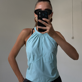 Custom Made Soft Tafta Sırt Detaylı Bluz