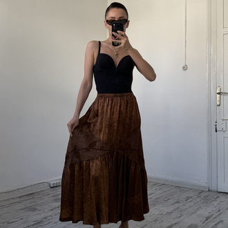 Une İtalyan Traditional %100 Viscose Premium Etek