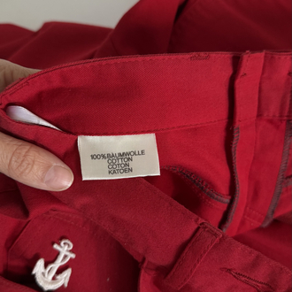 Alman Üretim %100 Cotton Bermuda Vintage Pantolon